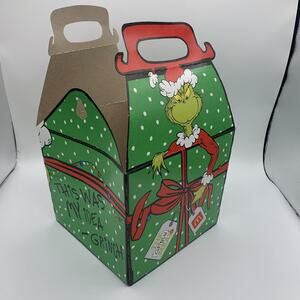 2025 McDonalds Grinch Adult Happy Meal Empty Box Gift Box Xmas Christmas Limited